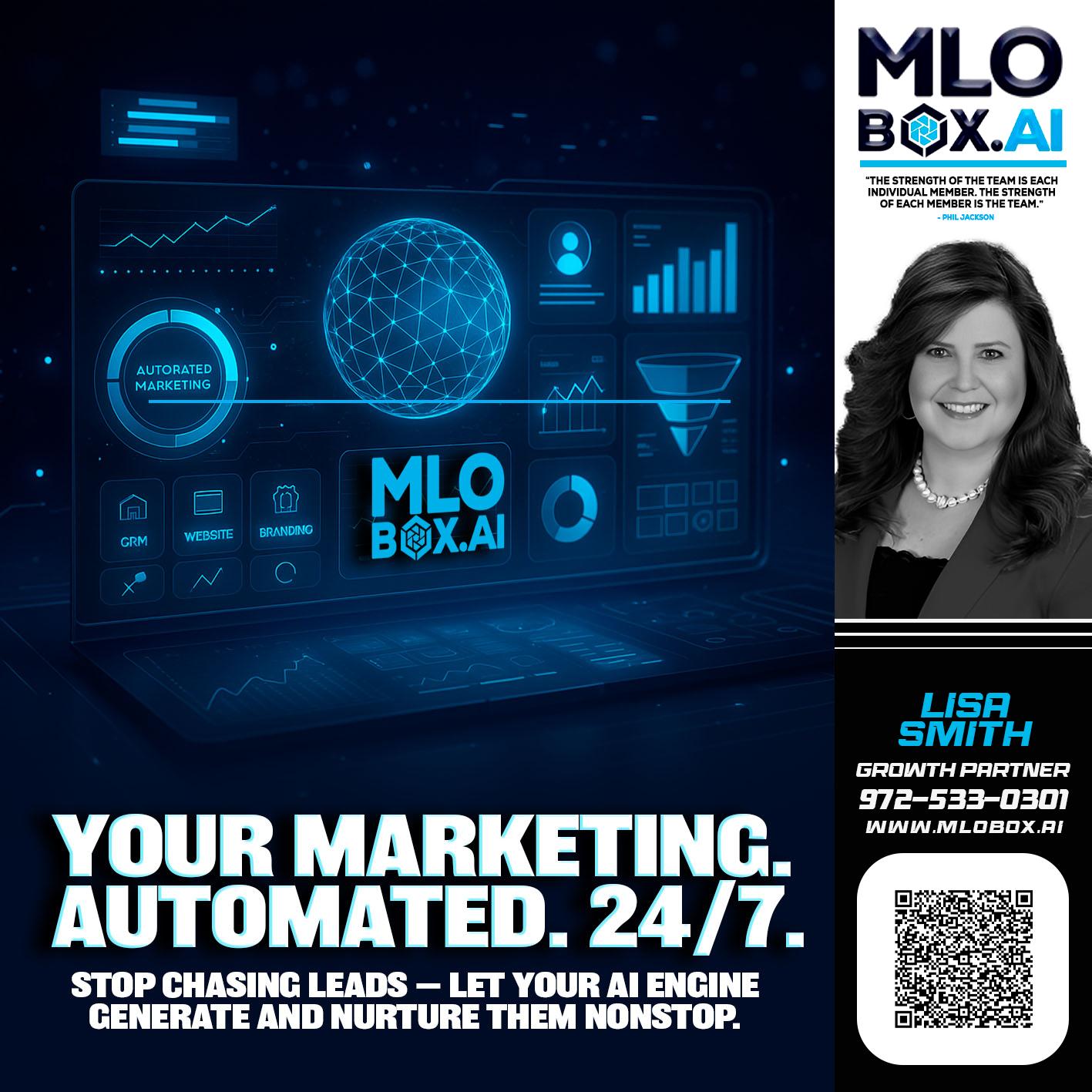 your marketing team - Lisa Smith -Mortgage Loan Originator