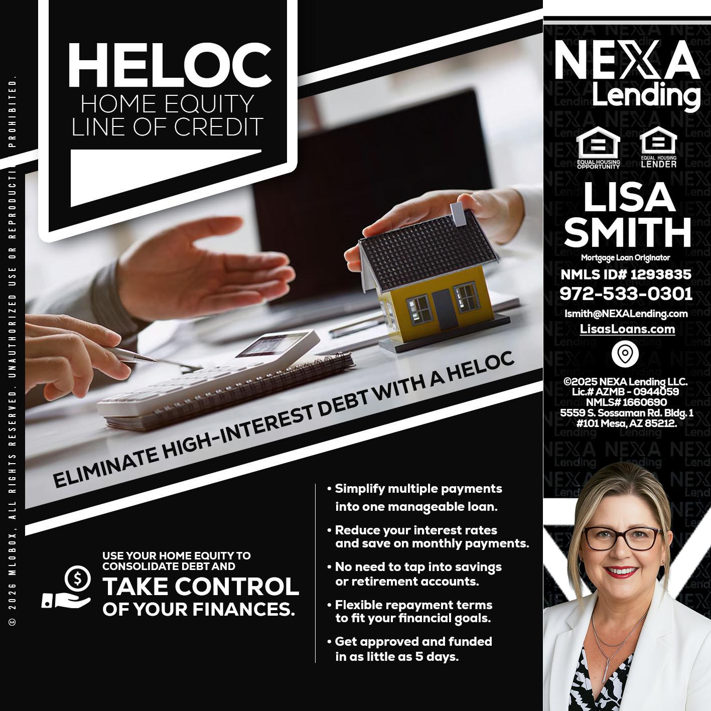 HELOC - Lisa Smith -Mortgage Loan Originator