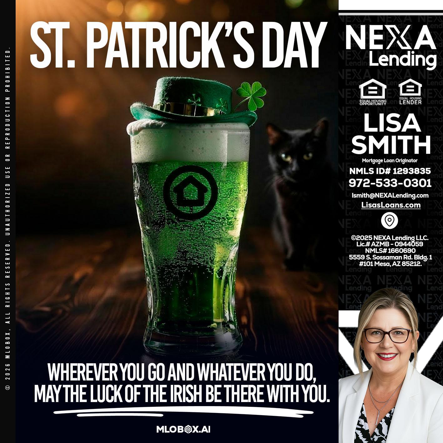 st. Patricks day - Lisa Smith -Mortgage Loan Originator