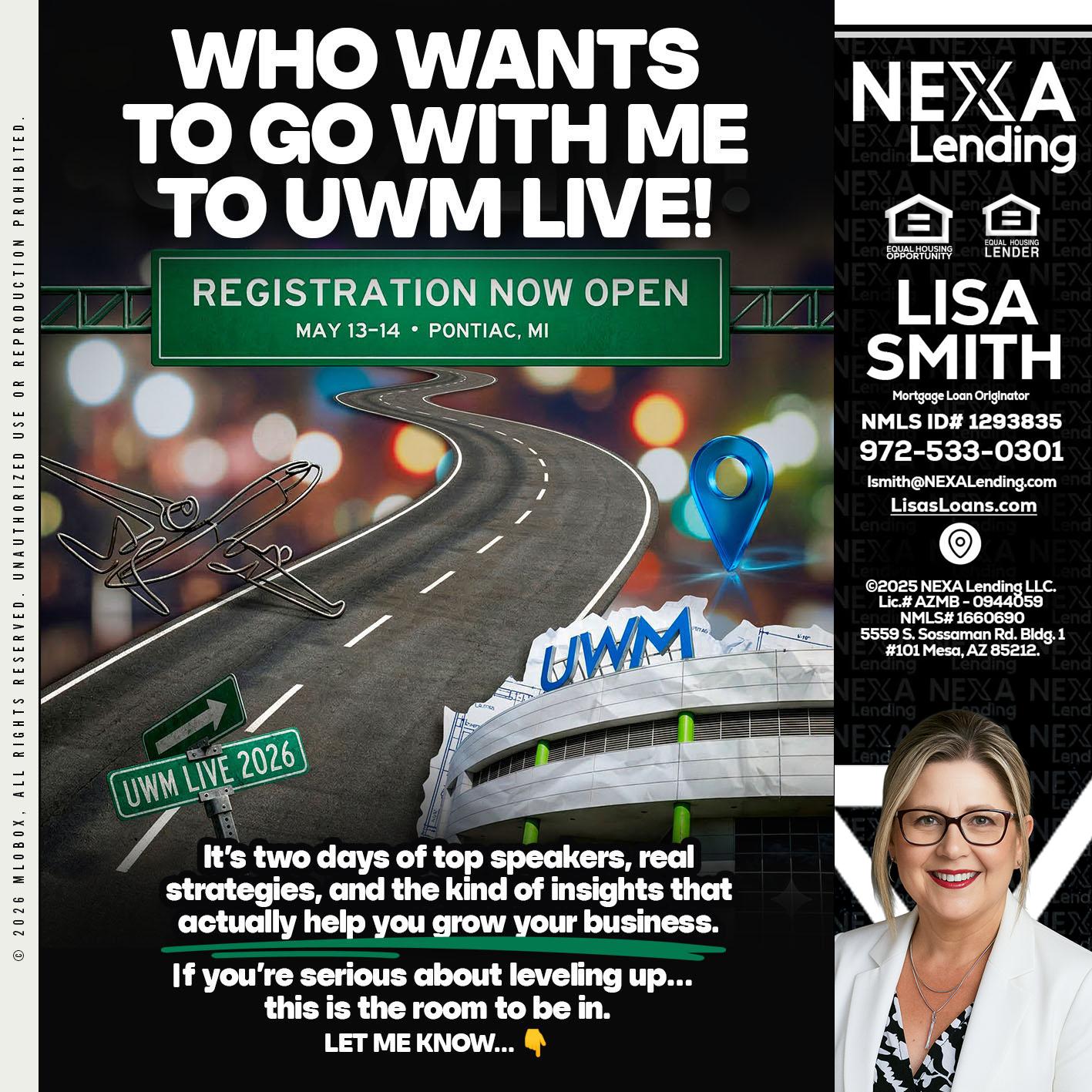 WHO WANTS - Lisa Smith -Mortgage Loan Originator