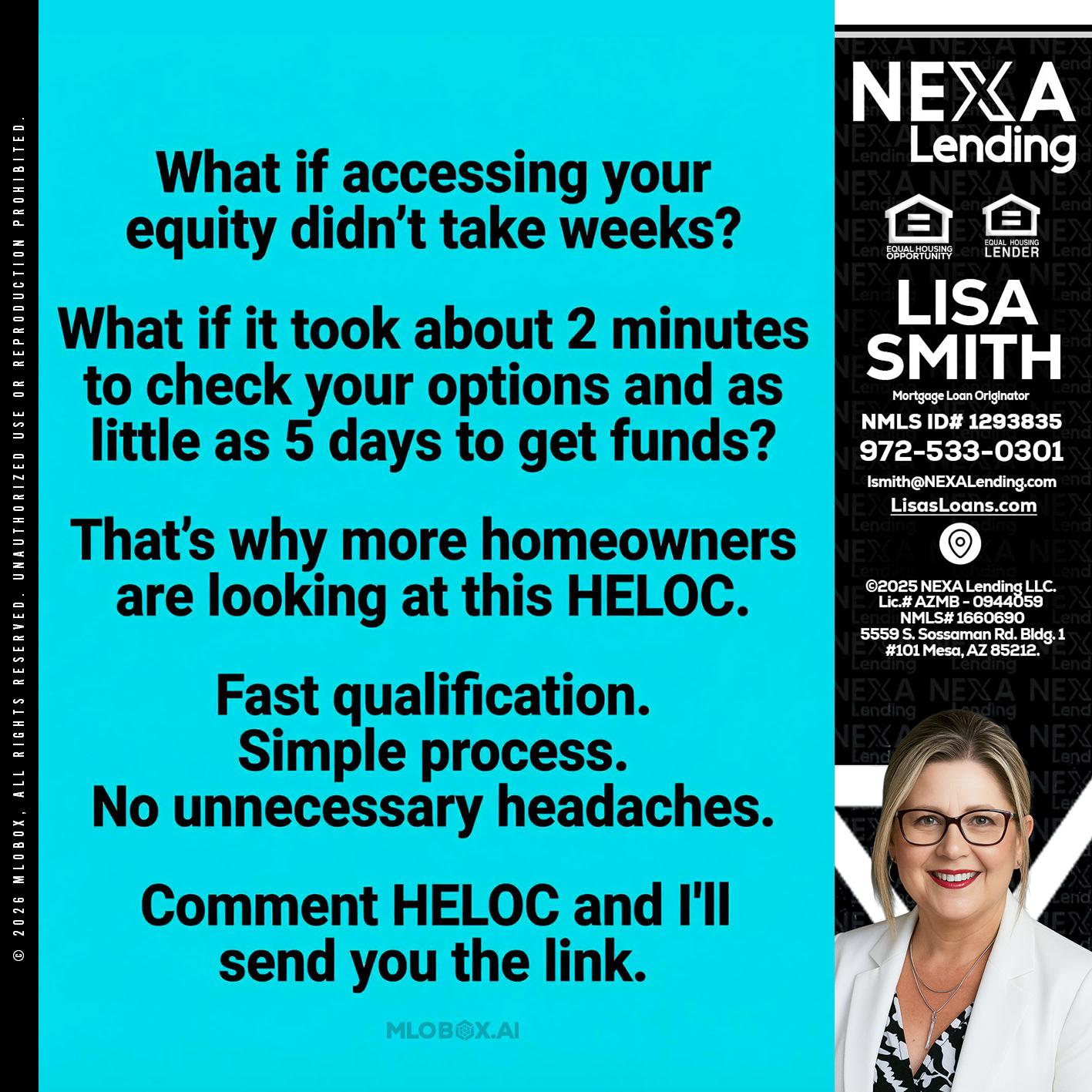 what if - Lisa Smith -Mortgage Loan Originator