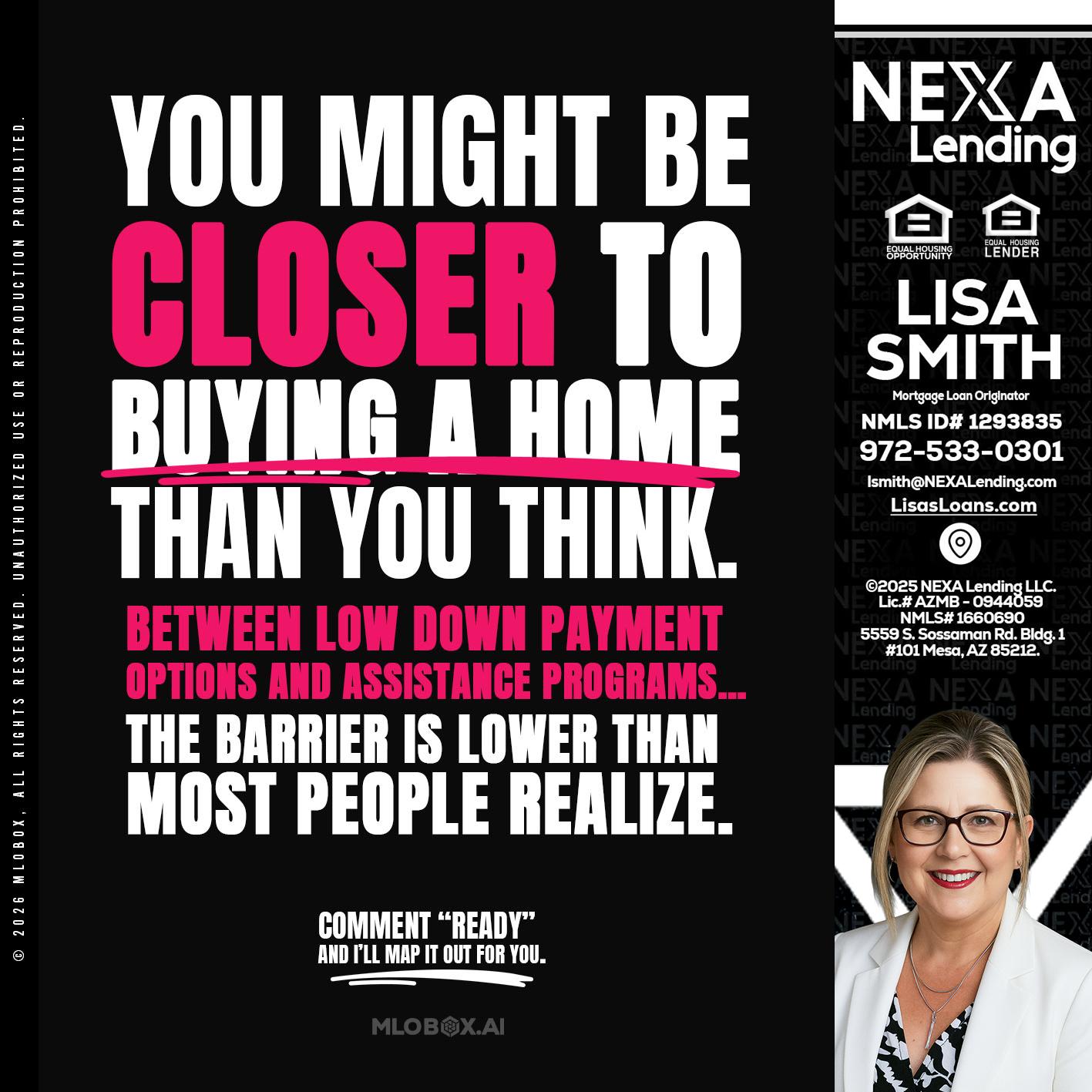 YOU MIGHT BE - Lisa Smith -Mortgage Loan Originator