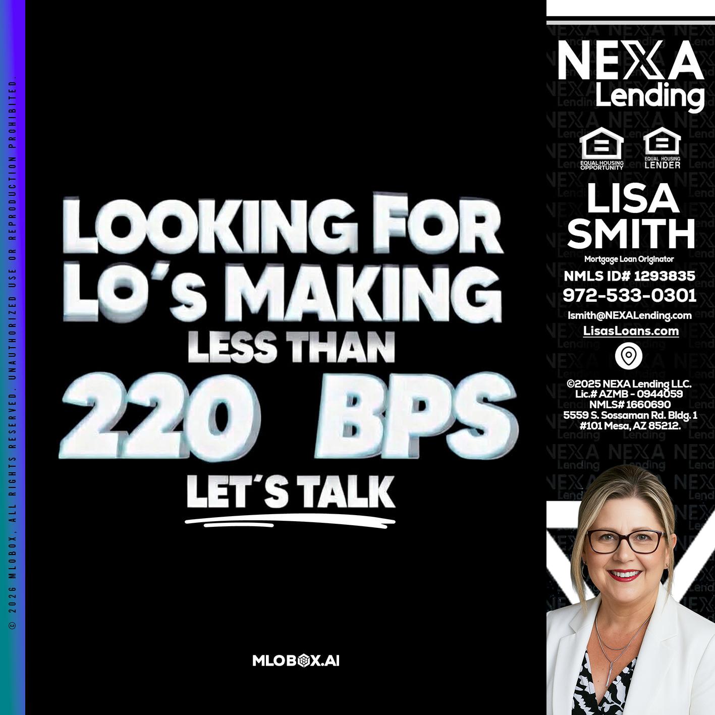 LOOKING FOR - Lisa Smith -Mortgage Loan Originator