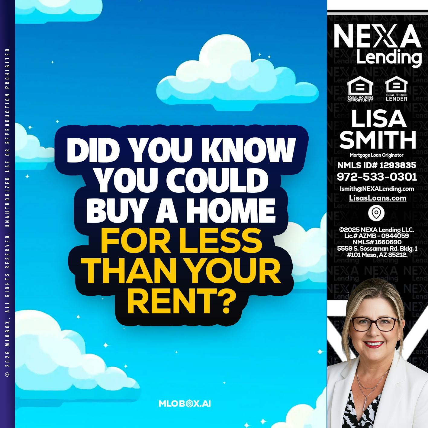 DID YOU KNOW - Lisa Smith -Mortgage Loan Originator