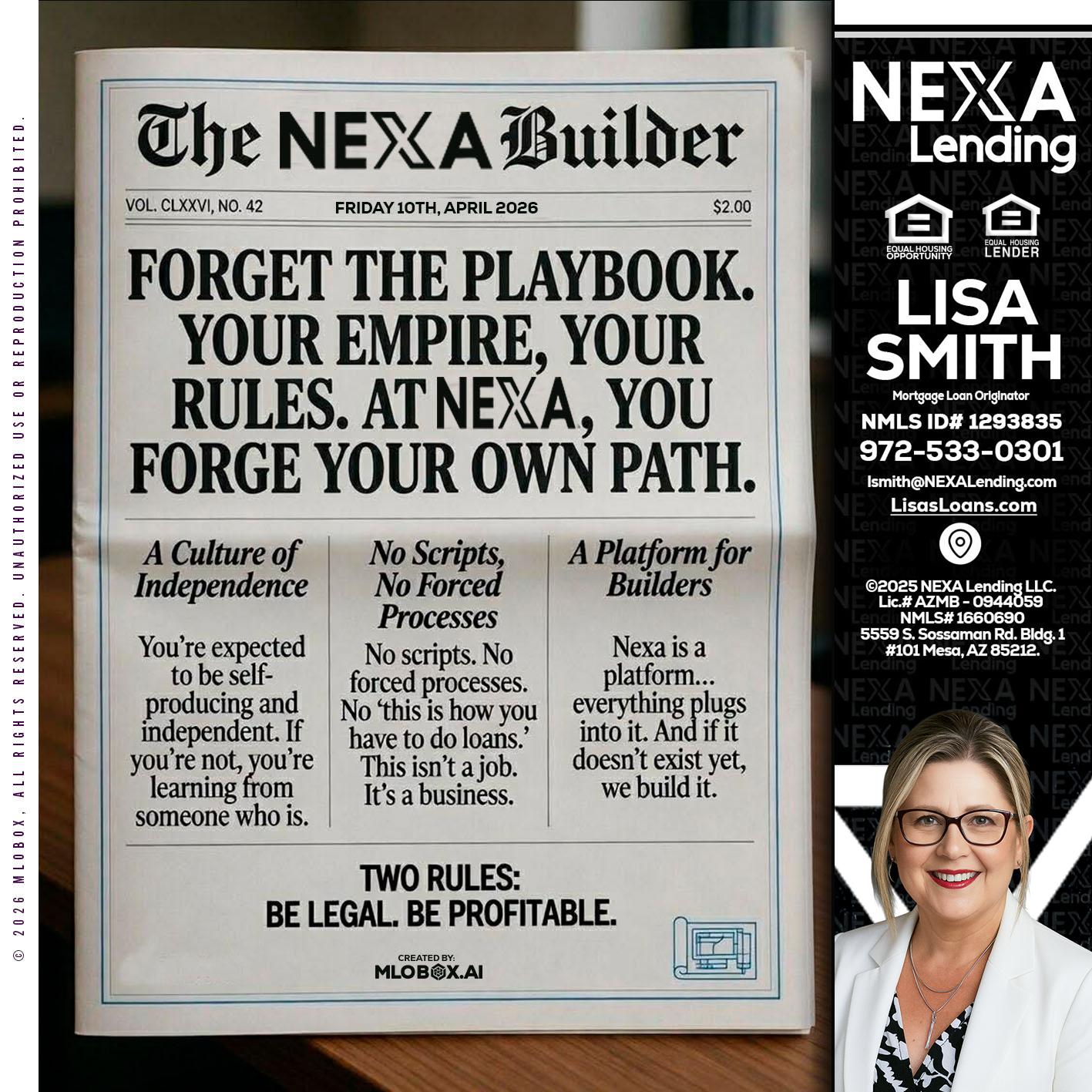THE NEXA BUILDER - Lisa Smith -Mortgage Loan Originator