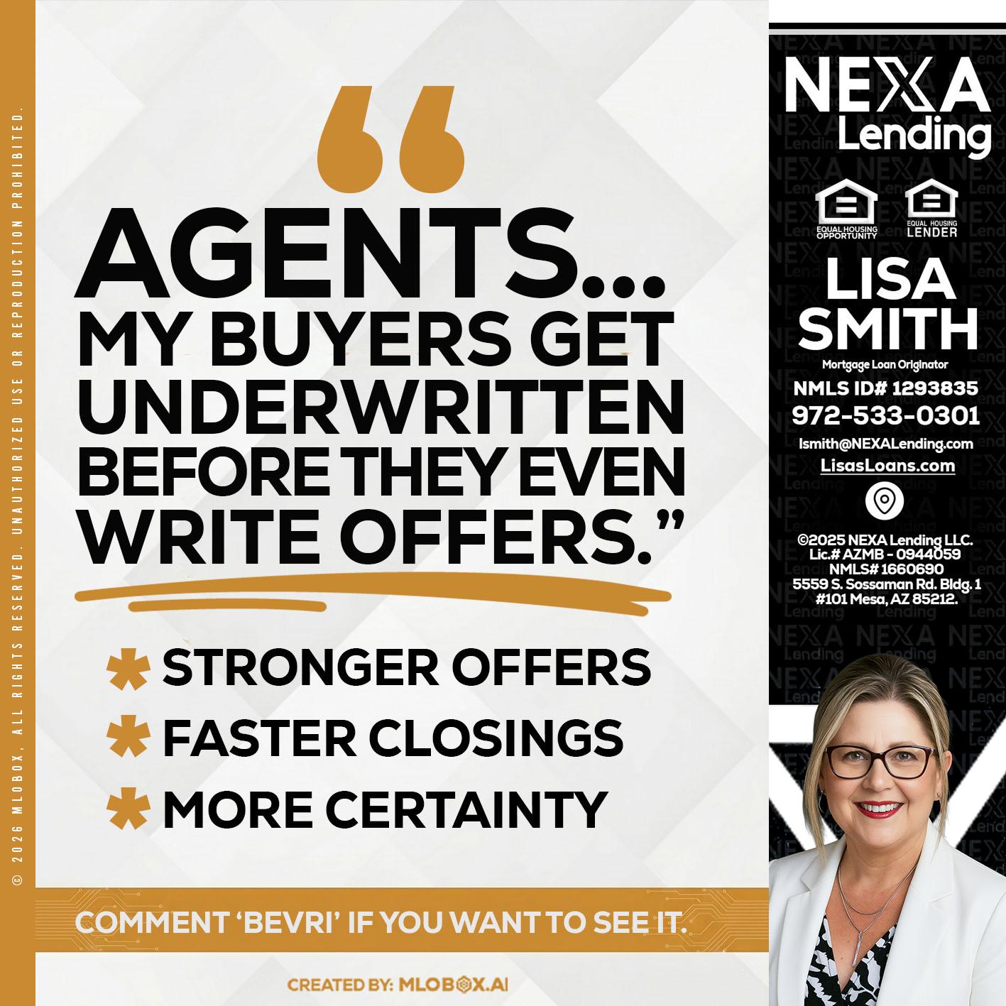agents - Lisa Smith -Mortgage Loan Originator