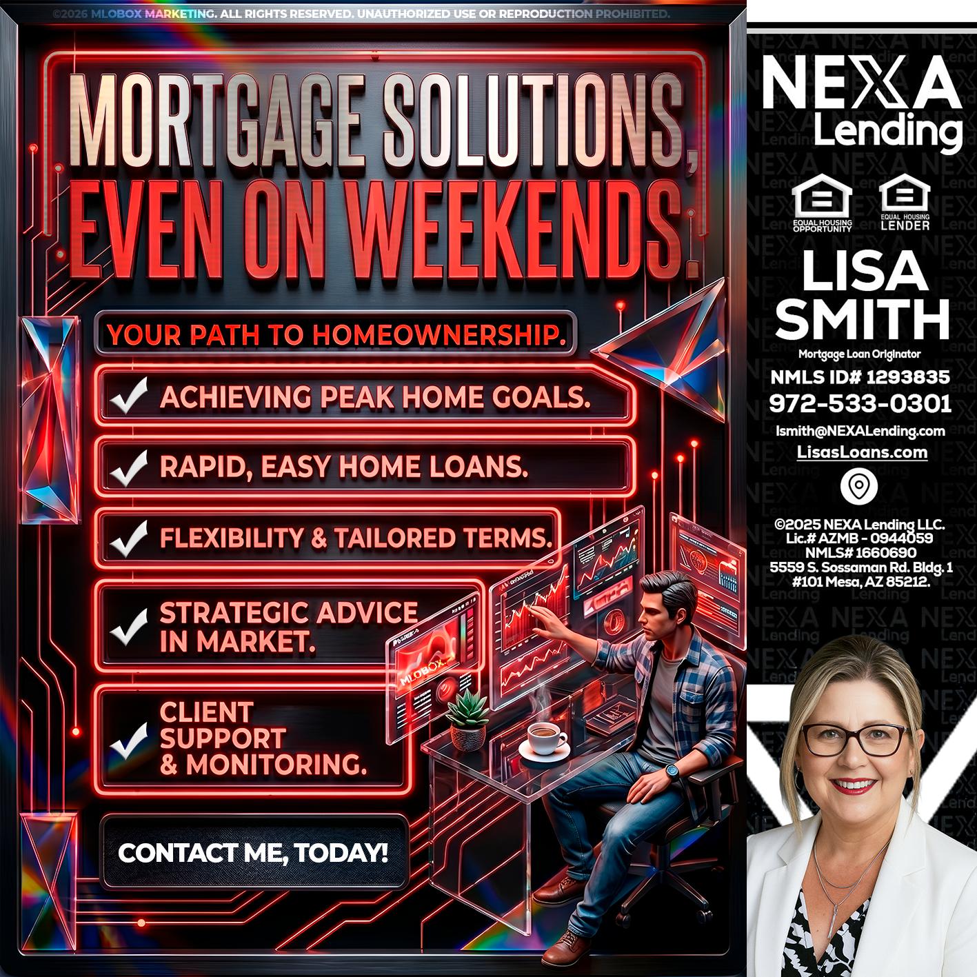 WEEKEND SOLUTIONS - Lisa Smith -Mortgage Loan Originator