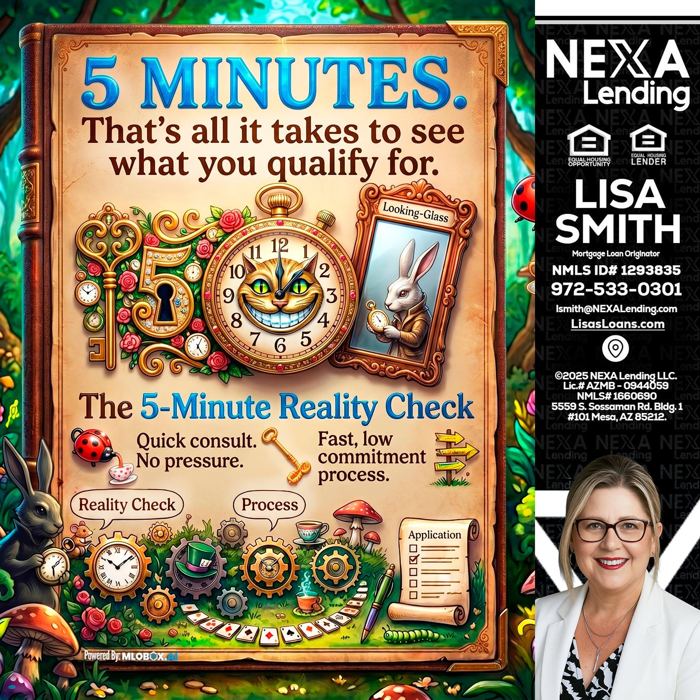 Reality Check! - Lisa Smith -Mortgage Loan Originator