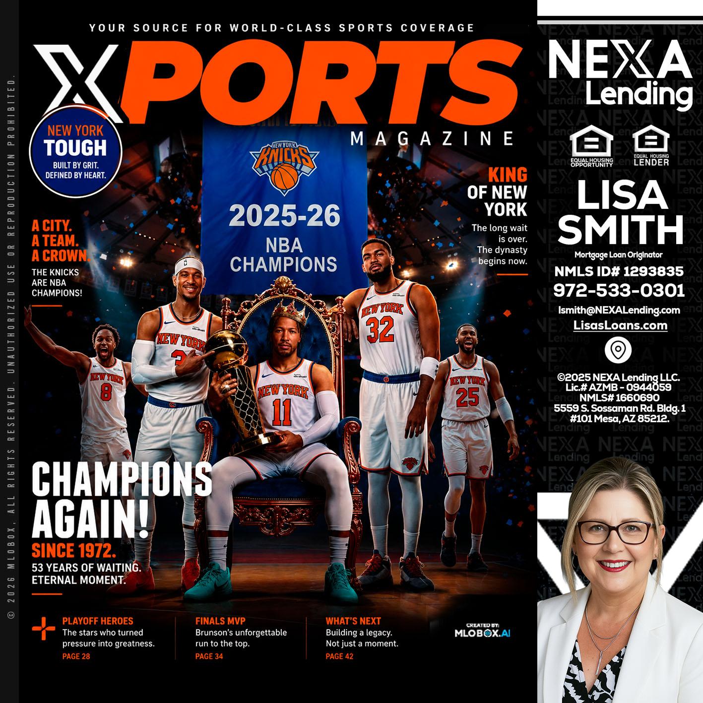 XPORTS MAGAZINE - Lisa Smith -Mortgage Loan Originator